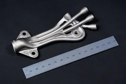 When AM is employed to produce complex fluid manifolds, engineers can optimize designs to reduce pressure drop, mechanical disturbances, and vibration. When AM is employed to produce complex fluid manifolds, engineers can optimize designs to reduce pressure drop, mechanical disturbances, and vibration.