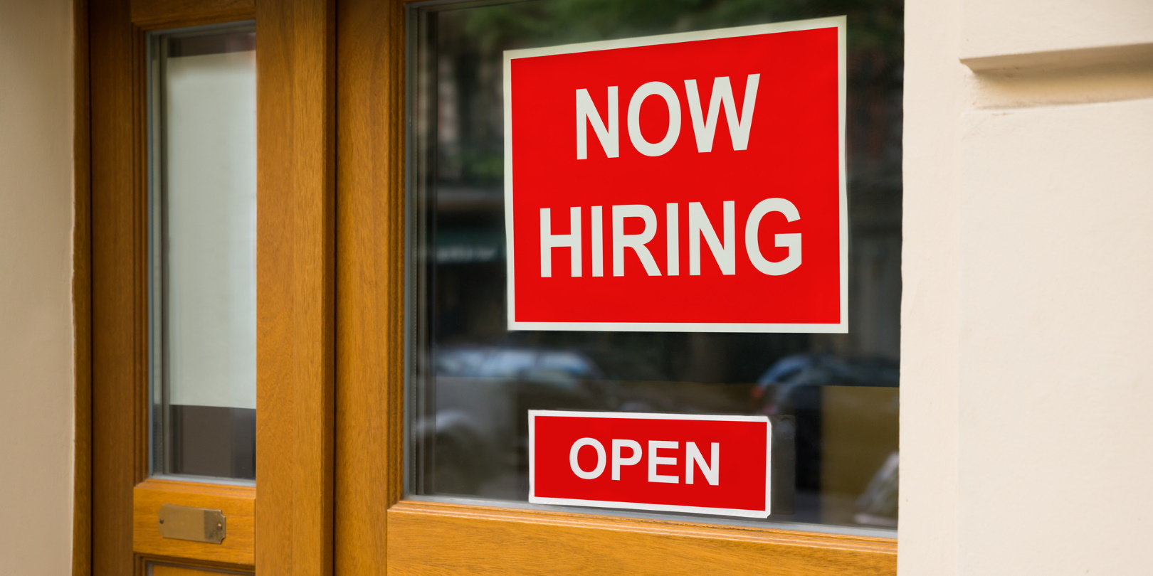 Red Now Hiring Sign Employment Talent Window Andrey Popov Dreamstime 6067423d7f3ac