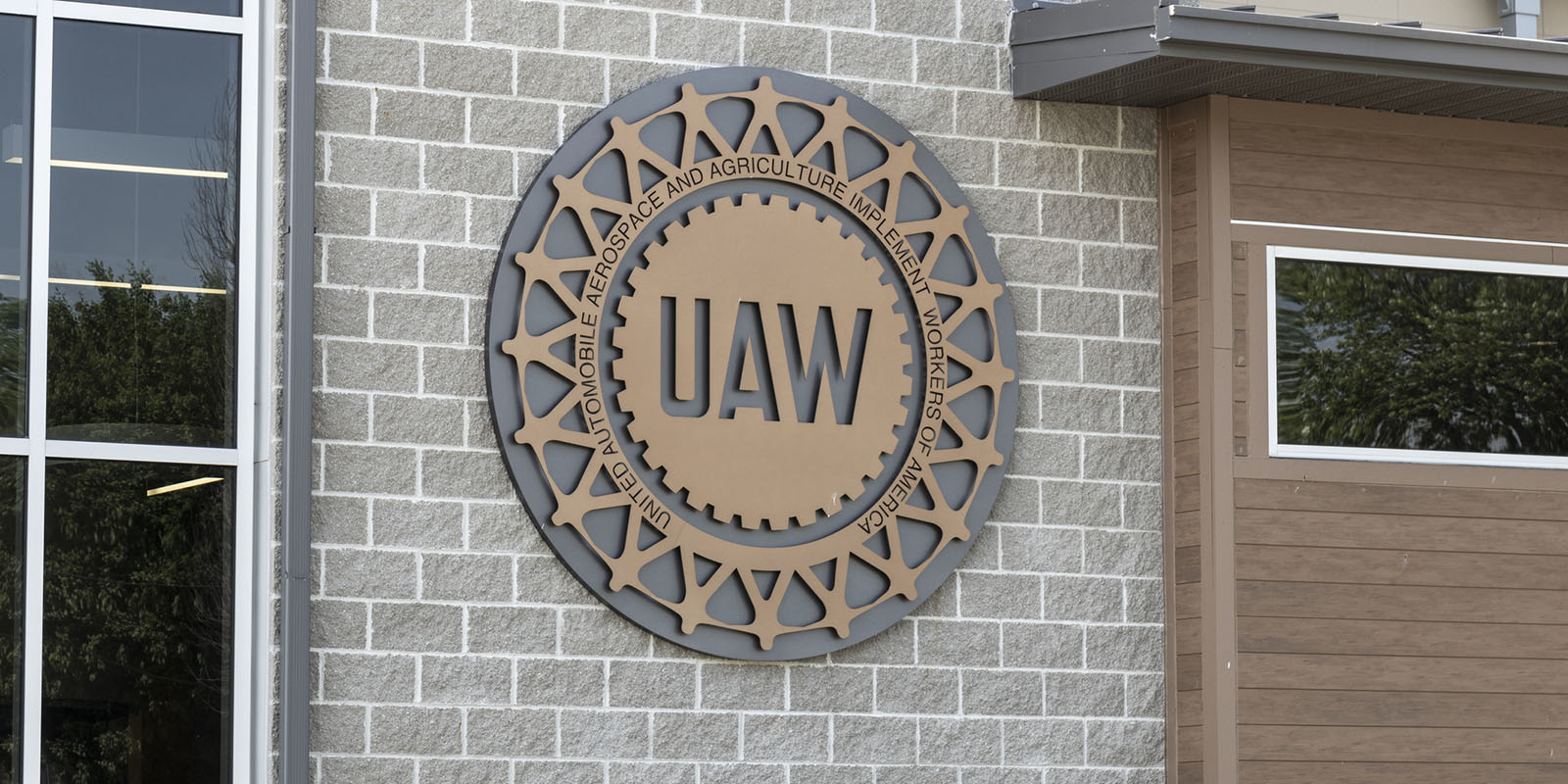 Uaw Logo On Side Of Building Jonathan Weiss Dreamstime 645a6e645f897