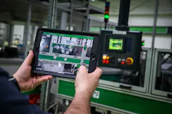 Augmented reality operator assist software deployed at the Lexington plant displays machine information over a mobile device's camera view. Augmented reality operator assist software deployed at the Lexington plant displays machine information over a mobile device's camera view.