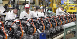 The uniforms that those Honda workers are wearing at the company's Anna, Ohio, engine plant? They'd make good insulation material. The uniforms that those Honda workers are wearing at the company's Anna, Ohio, engine plant? They'd make good insulation material.