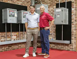 President Nic Hindle (left) and his father, company founder Bill Hindle, surrounded by several of their products. President Nic Hindle (left) and his father, company founder Bill Hindle, surrounded by several of their products.