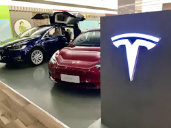 A Tesla showroom in Shanghai offers shoppers a chance to look at electric vehicle options. A Tesla showroom in Shanghai offers shoppers a chance to look at electric vehicle options.