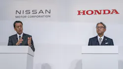 Honda, Nissan press conference announcing merger talks Honda, Nissan press conference announcing merger talks