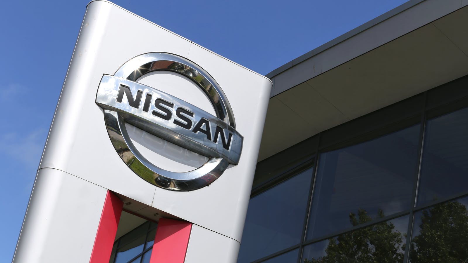 Nissan sign outside a dealership