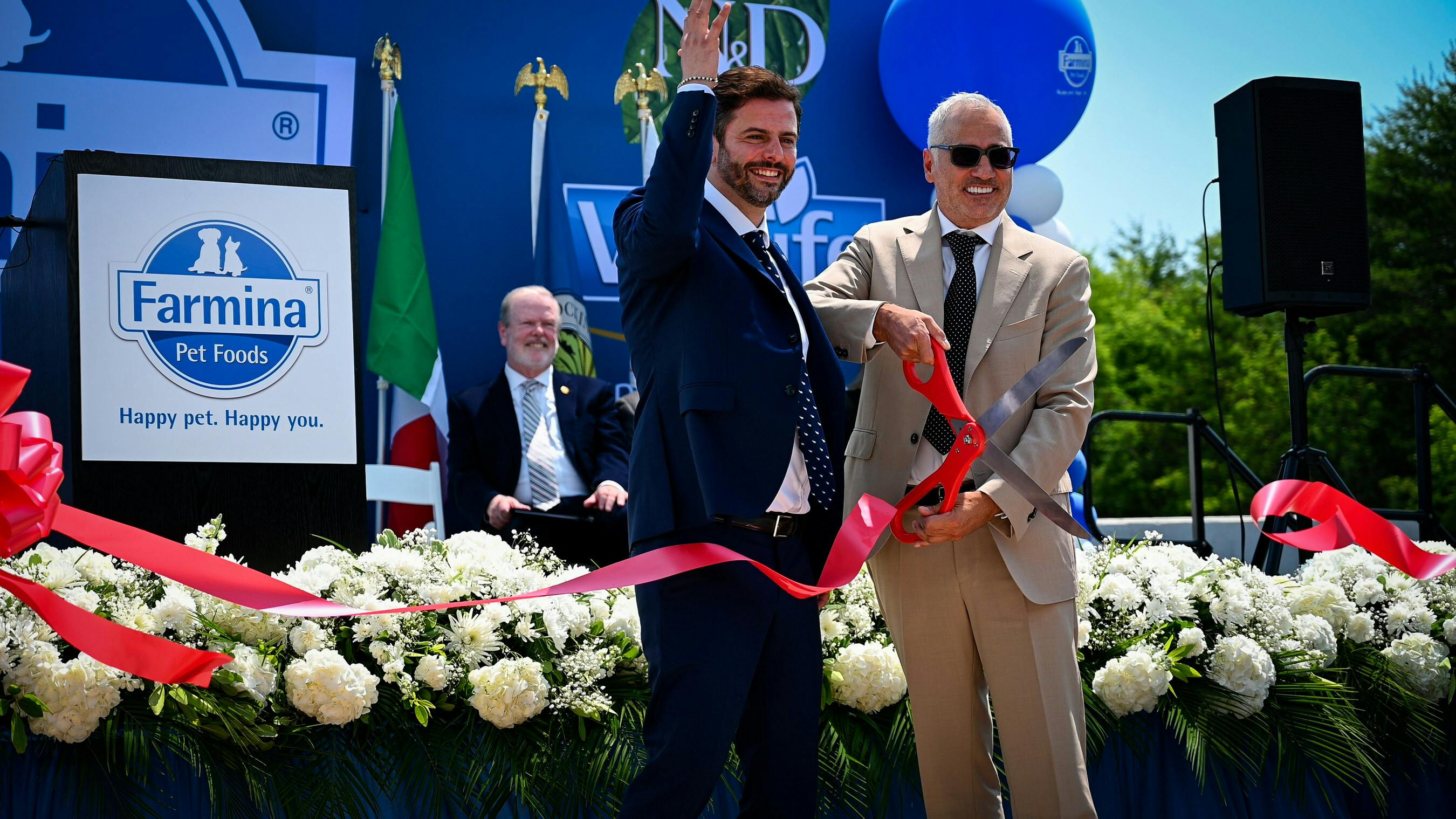 Loris Rinaldi, CEO Farmina Pet Foods North America and Angelo Russo, CEO Farmina Pet Foods.