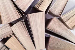 Stack of books, view from above Stack of books, view from above