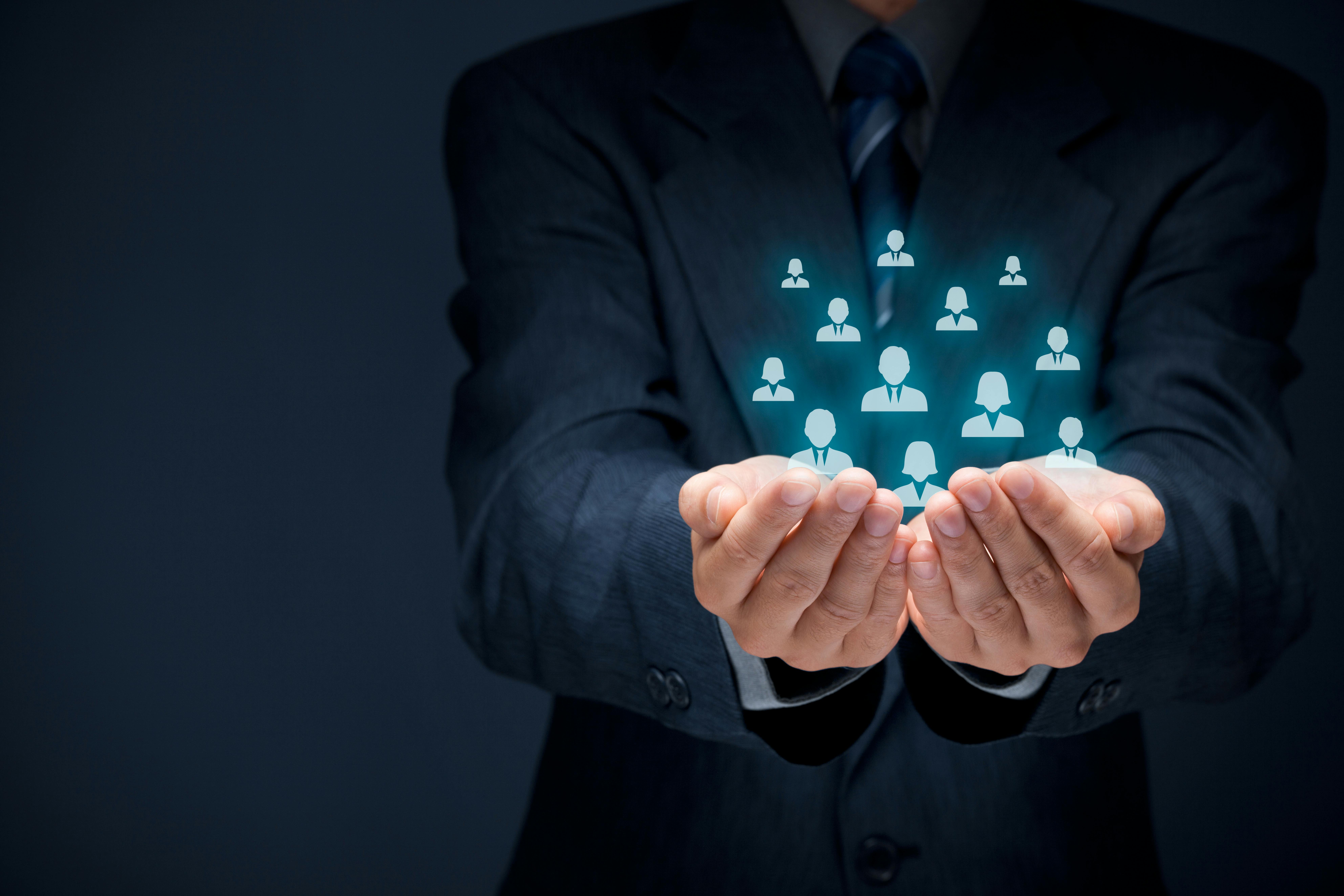 Icons representing group of people