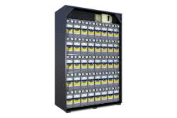 C&D Technologies' battery cabinet. C&D Technologies' battery cabinet.