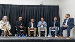 ISE Executive Panel Discussion moderated by Janice Oliva, VP, Event Business Development, Endeavor Business Media. Panelists (left to right): Anis Khemakhem, Chief Marketing Officer, Clearfield; Kevin Czaicki, VP of Broadband Solutions, Millennium; Randall René, Director, Industry Solutions - Telecom, Esri; Michael White, VP of Business Development, TAK Broadband; and Charles Harlow, Vice President, Vitruvi Software. ISE Executive Panel Discussion moderated by Janice Oliva, VP, Event Business Development, Endeavor Business Media. Panelists (left to right): Anis Khemakhem, Chief Marketing Officer, Clearfield; Kevin Czaicki, VP of Broadband Solutions, Millennium; Randall René, Director, Industry Solutions - Telecom, Esri; Michael White, VP of Business Development, TAK Broadband; and Charles Harlow, Vice President, Vitruvi Software.