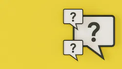 Question marks on speech bubbles Question marks on speech bubbles