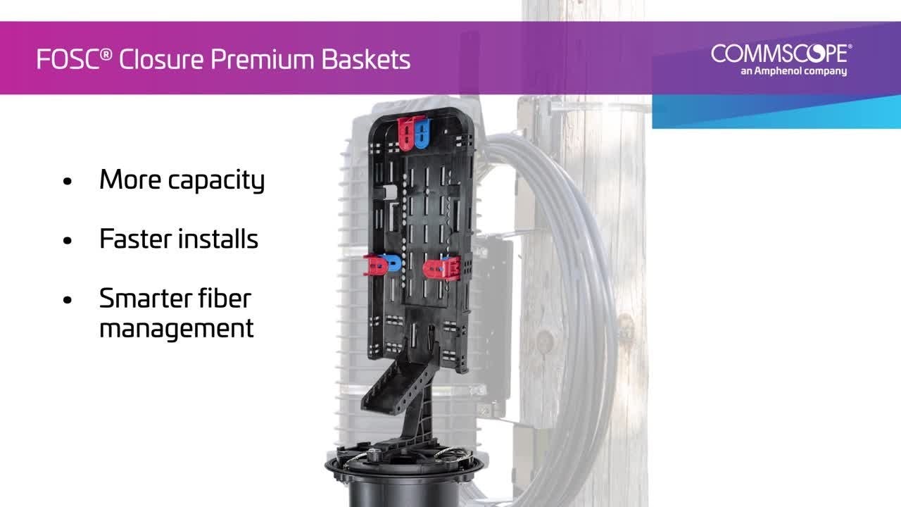 FOSC&circledR; Closure Premium Baskets&mdash;More Capacity, Faster Installs, Smarter Fiber Management