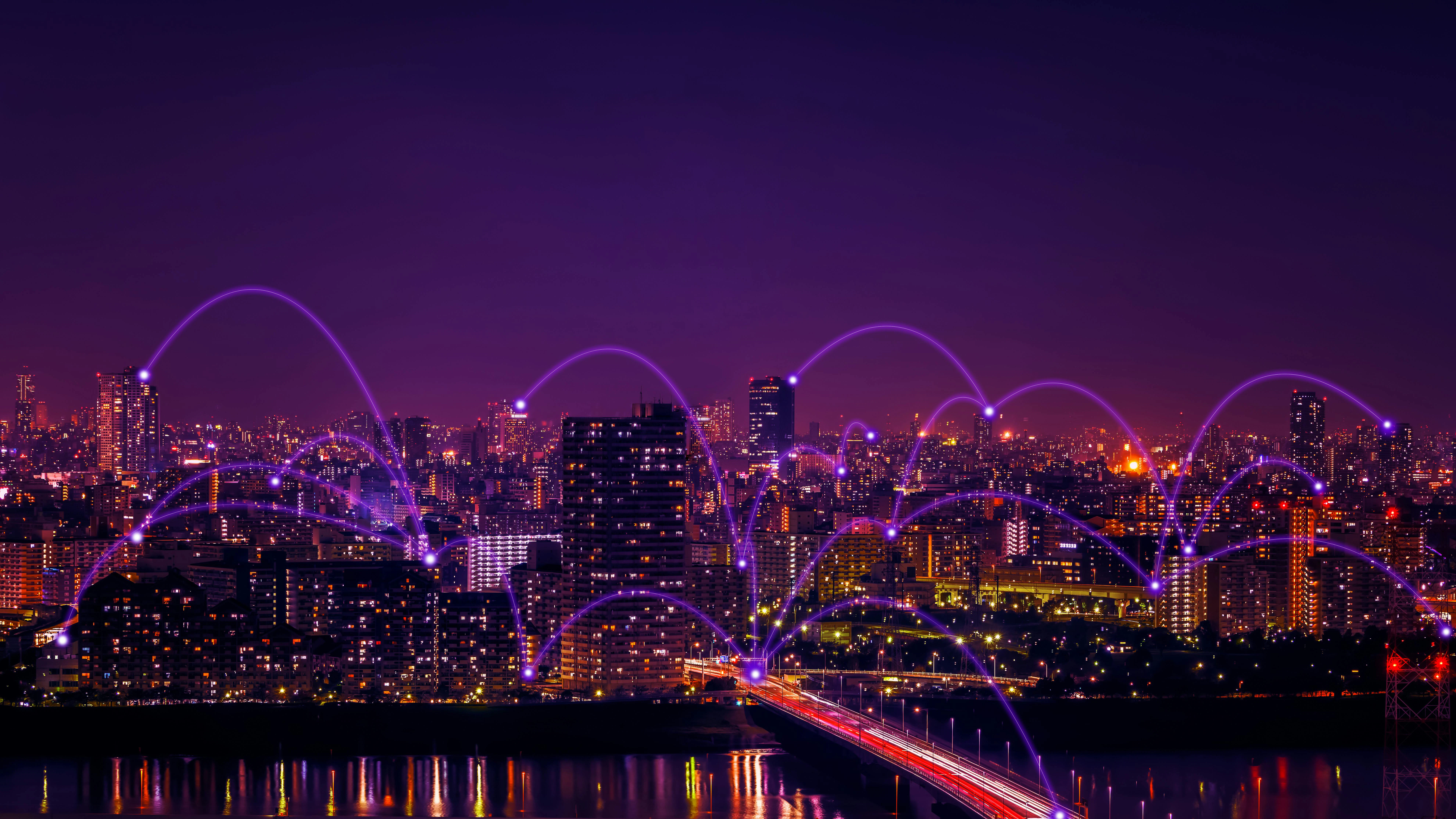 Advanced communication and global internet network connection in smart city