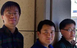 Shanhui Fan (center) and post-doctoral scholar Zongfu Yu (right), both of the Stanford school of engineering, and doctoral candidate Kejie Fang (left), of the department of physics, have used 'synthetic magnetism' to control the flow of light at the nanoscale. Shanhui Fan (center) and post-doctoral scholar Zongfu Yu (right), both of the Stanford school of engineering, and doctoral candidate Kejie Fang (left), of the department of physics, have used 'synthetic magnetism' to control the flow of light at the nanoscale.