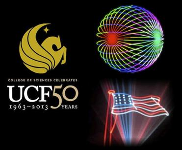Pangolin helped the University of Central Florida (UCF) celebrate its 50th Anniversary with a laser light show and educational information.
