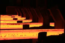 Hot train rails are inspected by a laser-sectioning and optical system from NextSense. (Image credit: NextSense) Hot train rails are inspected by a laser-sectioning and optical system from NextSense. (Image credit: NextSense)