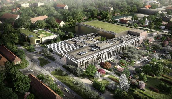 The High Repetition-Rate Advanced Petawatt Laser System, or HAPLS, is being designed, developed, assembled and tested at Lawrence Livermore. It will be transferred to the ELI-Beamlines facility in 2016 (now under construction and shown here as an artist rendering), where it will be commissioned for use by the international scientific community.