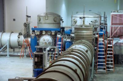 LIGO Livingston Observatory (LLO) Interferometer (Livingston, LA) is one of two LIGO interferometers in the U.S.; the other is located at the LIGO Hanford Observatory in southeastern Washington state. This image shows the central portion of the LLO interferometer, along with with the beginnings of the two perpendicular ultra-high-vacuum (UHV) arms, which are each 4 km long.