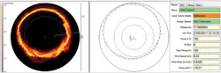 FIGURE 3. Measured Doppler data and wind-model outputs are shown from a ZephIR lidar mounted on a wind-turbine nacelle. The data includes a polar plot of raw data (left), the results of a real-time analysis (center), and reference data and calculated wind characteristics calculated from a fit to the data (right). FIGURE 3. Measured Doppler data and wind-model outputs are shown from a ZephIR lidar mounted on a wind-turbine nacelle. The data includes a polar plot of raw data (left), the results of a real-time analysis (center), and reference data and calculated wind characteristics calculated from a fit to the data (right).