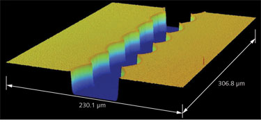 FIGURE 1. A schematic depicts an overlapping pattern of ablation used in scribing photovoltaic cells.