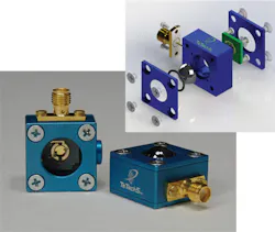 FIGURE 1. TeTechS' T-Era series terahertz photoconductive antennas are packaged with a collimating silicon lens for terahertz spectroscopy and imaging applications. FIGURE 1. TeTechS' T-Era series terahertz photoconductive antennas are packaged with a collimating silicon lens for terahertz spectroscopy and imaging applications.
