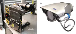 FIGURE 5. The hardware (a) of an Attochron USP laser-based FSO system is visualized in an artist's concept (b). FIGURE 5. The hardware (a) of an Attochron USP laser-based FSO system is visualized in an artist's concept (b).