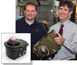 FIGURE 2. Northrop Grumman's CIRCM module (inset) is based on a multiwatt quantum cascade laser. FIGURE 2. Northrop Grumman's CIRCM module (inset) is based on a multiwatt quantum cascade laser.