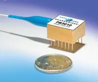 FIGURE 2. A modern FOG transceiver uses compact hybrid integration technology to achieve an extremely small form factor. FIGURE 2. A modern FOG transceiver uses compact hybrid integration technology to achieve an extremely small form factor.