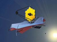 FIGURE 1. The James Webb Space Telescope, for which the main contractor is Northrop Grumman Space Technology (Redondo Beach, CA), will have an 18-segment primary mirror with overall diameter of 6.5 m. This construction reflects the trend in segmentation of primary mirrors for terrestrial and space-based telescopes.