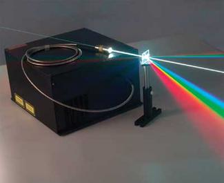 FIGURE 1. Fiber lasers are making inroads in a wide variety of applications. A fiber-laser supercontinuum source from Finanium (Southampton, England), designed for biomedical applications, integrates an acousto-optic tunable filter and multichannel RF and allows up to eight individual wavelength bands to be simultaneously or sequentially selected.