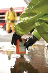 The TruDefender FT from Ahura Scientific is a 3 lb Fourier-transform infrared system designed for first responders performing field-based chemical identification in hazmat and military situations.