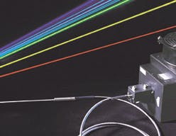 FIGURE 1. In addition to the important 488-nm argon line, an air-cooled mixed-gas laser produces several output lines throughout the visible spectrum.