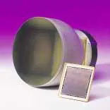 FIGURE 4. A typical x-ray crystallography camera incorporates a large fiberoptic taper bonded to a large-format CCD. FIGURE 4. A typical x-ray crystallography camera incorporates a large fiberoptic taper bonded to a large-format CCD.