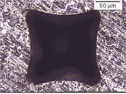 FIGURE 3. Solder mask stencils are made of stainless steel or polyimide (Kapton). Thickness is typically between 50 and 200 µm. FIGURE 3. Solder mask stencils are made of stainless steel or polyimide (Kapton). Thickness is typically between 50 and 200 µm.