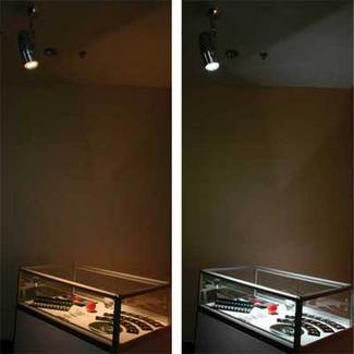 FIGURE 1. Light-emitting-diode fixtures with adjustable color temperature will enable lighting designers and building owners to easily adjust the &ldquo;warmth&rdquo; of the fixtures&rsquo; white light.