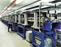 An in-tunnel view of the long undulator magnet used for the Advanced Photon Source's FEL project.