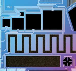FIGURE 1. Black silicon structures are fabricated using an industrial CMOS process.
