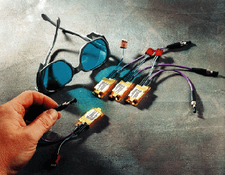 Diode lasers are increasingly being used in high-quality printers to scan images onto photoconductive material.