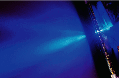 Commercial introduction of a blue-output laser could benefit optical storage systems and consumer products such as CD-ROMs and CD audio by increasing storage capacity.