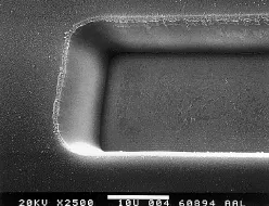 FIGURE 3. Microetching of polymer coatings finds application in fiberoptic system components such as wavelength-division multiplexers. FIGURE 3. Microetching of polymer coatings finds application in fiberoptic system components such as wavelength-division multiplexers.