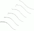 FIGURE 1. Computer simulations compare the spatial profiles of a Gaussian (upper) and a 'flat-top' (lower) beam as a function of distance from the defining aperture. The intensity profile of the Gaussian beam shows no dramatic change as it propagates, while the flat-top profile evolves considerably. FIGURE 1. Computer simulations compare the spatial profiles of a Gaussian (upper) and a 'flat-top' (lower) beam as a function of distance from the defining aperture. The intensity profile of the Gaussian beam shows no dramatic change as it propagates, while the flat-top profile evolves considerably.