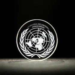 UDHR, the Universal Declaration of Human Rights, is recorded into quartz via the '5D' optical technique. UDHR, the Universal Declaration of Human Rights, is recorded into quartz via the '5D' optical technique.