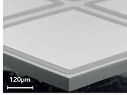 FIGURE 2. A SiC die edge after the TLS-Dicing process shows smooth edges and no micro-cracks or chipping. FIGURE 2. A SiC die edge after the TLS-Dicing process shows smooth edges and no micro-cracks or chipping.
