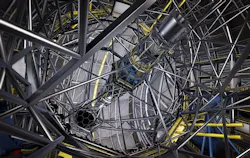 This artist's rendering shows the huge segmented primary mirror of the ESO Extremely Large Telescope (ELT). This artist's rendering shows the huge segmented primary mirror of the ESO Extremely Large Telescope (ELT).