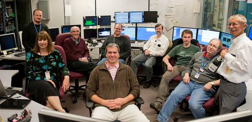 Jefferson Lab FEL operators after their first run at 10 eV.