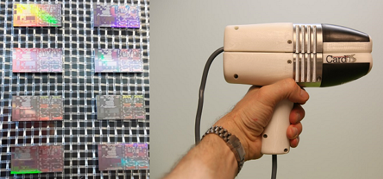 Silicon-photonics-based chips (left) have been integrated into a medical device (right) to perform laser Doppler vibrometry (LDV) on a patient's skin to deduce metrics for arterial stiffness and to diagnose cardiovascular diseases.