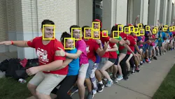 An automated face detection method developed at Carnegie Mellon University enables computers to recognize faces in images at a variety of scales, including tiny faces composed of just a handful of pixels. An automated face detection method developed at Carnegie Mellon University enables computers to recognize faces in images at a variety of scales, including tiny faces composed of just a handful of pixels.