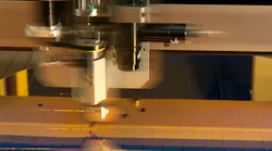 Glass scribing process at PG&O. Glass scribing process at PG&O.