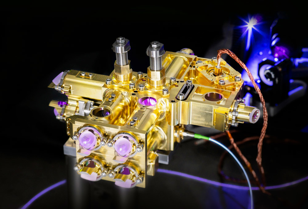 A photon source developed by Fraunhofer IOF for generating entangled photon pairs.