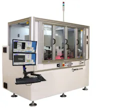 FIGURE 2. The MRSI-HVM die-bonder platform was developed for high-volume, flexible manufacturing of the latest generation of photonics devices. FIGURE 2. The MRSI-HVM die-bonder platform was developed for high-volume, flexible manufacturing of the latest generation of photonics devices.
